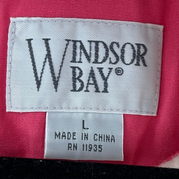 Windsor Bay 1980's Car Coat Style Pink Zip Up Jacket Size Large - Picture 6 of 16